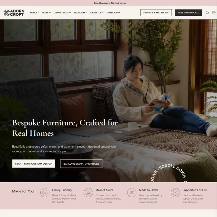 Adorn Croft website by Kashif Ali