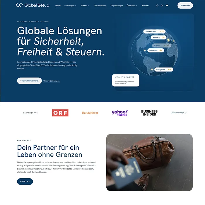 Global Setup website by Kashif Ali